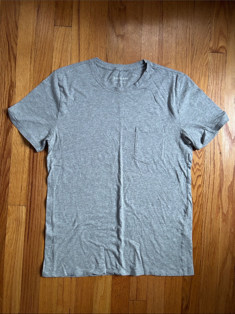 Everlane The Air Heather Gray Pocket Tee Large